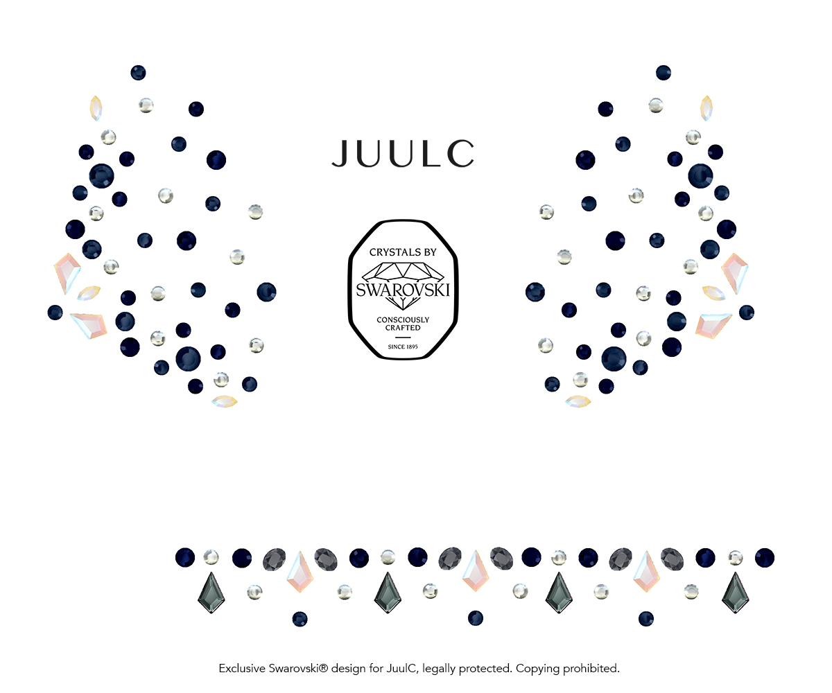 Custom Swarovski Navy Silver Editition