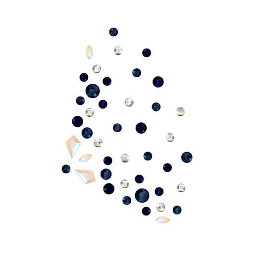 Custom Swarovski Navy Silver Editition