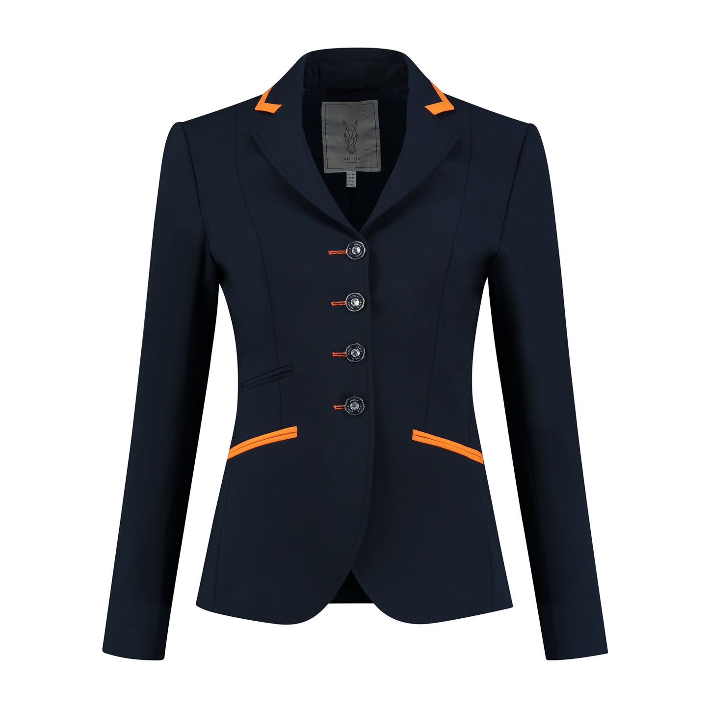 Navy competition jacket - orange piping